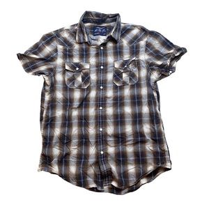 American Eagle Outfitters Men’s Vintage Fit Button up shirt sleeve top